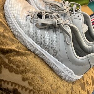 K-Swiss Silver Athletic Shoes
